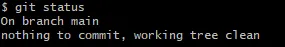 git status