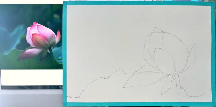 圖YH.CC@水彩練習 W56線稿, 攝影圖片取自網路