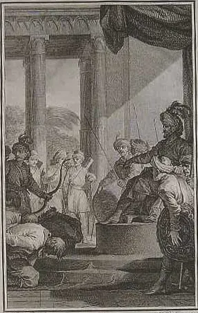 喬賽亞·柴爾德爵士請求奧朗則布皇帝赦免的法國插圖