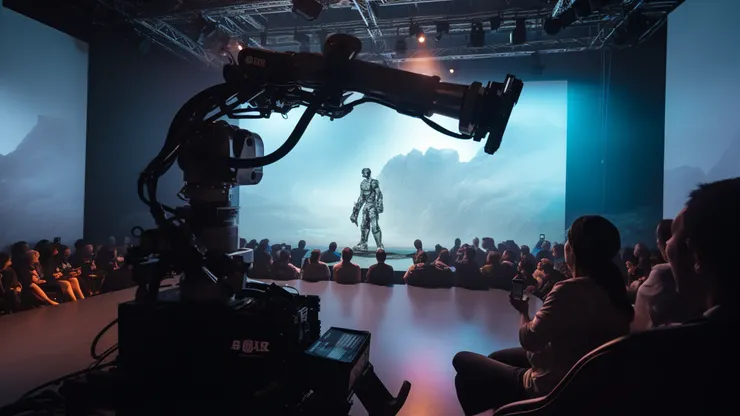 機械手臂用於虛擬製作現場