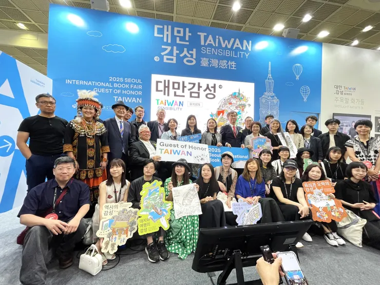 2025首爾書展「臺灣主題國」開幕盛況／出處：台北國際書展官網