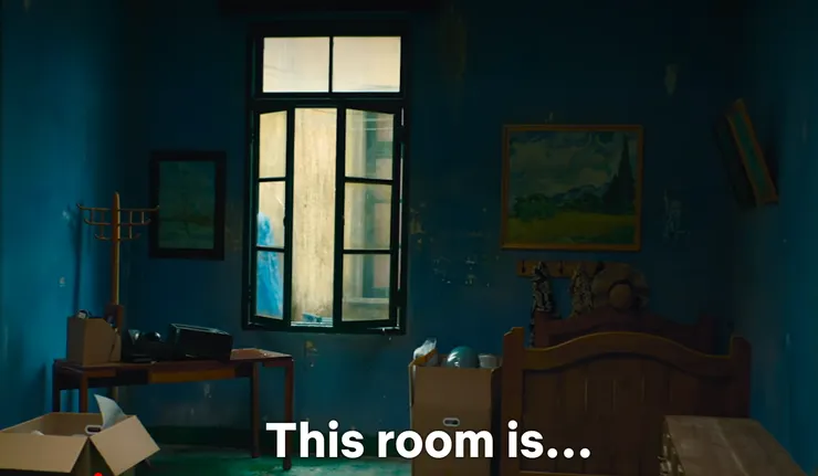 電影中轉讓店鋪的房間