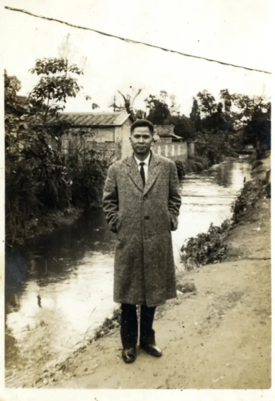 聚落廣場往空軍通訊處方向望去（歐陽家提供）圖片來源：蟾蜍山老公館心聚落