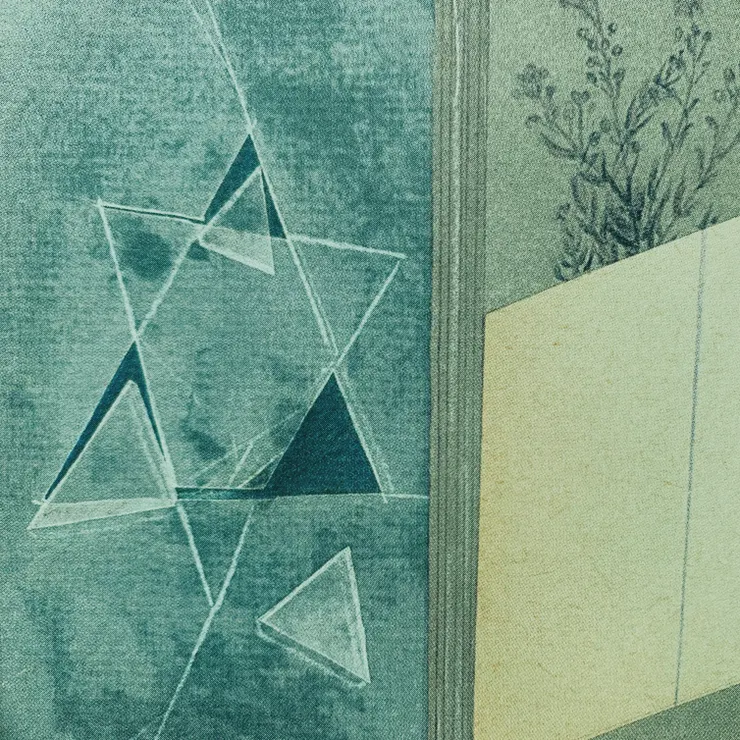 破碎成六角星的窗戶玻璃 ︳圖片來源《布魯卡日記》