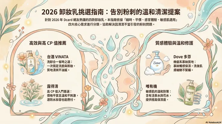 哪一個品牌的卸妝乳最好用?