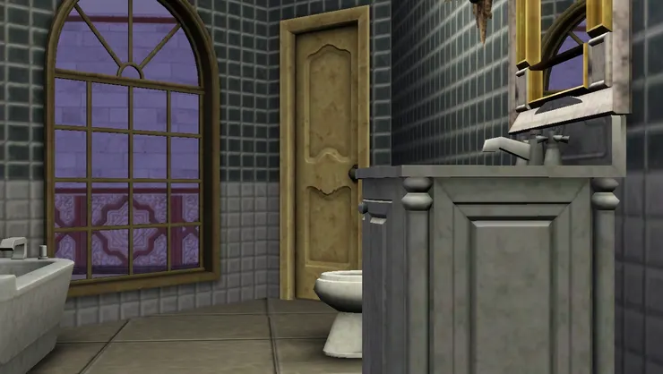 這洗手間有兩扇門,各通書房和睡房。