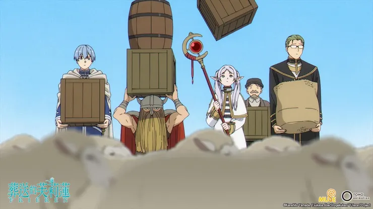 （欣梅爾：這的確是微不足道的善事，想必就算做了這種事，世界也不會改變。可是我，不打算對眼前遇到困難的人視而不見。——出自《葬送的芙莉蓮》第28話。圖片來源：木棉花facebook）