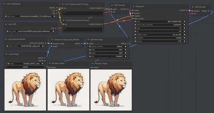 任意圖像放大工作流