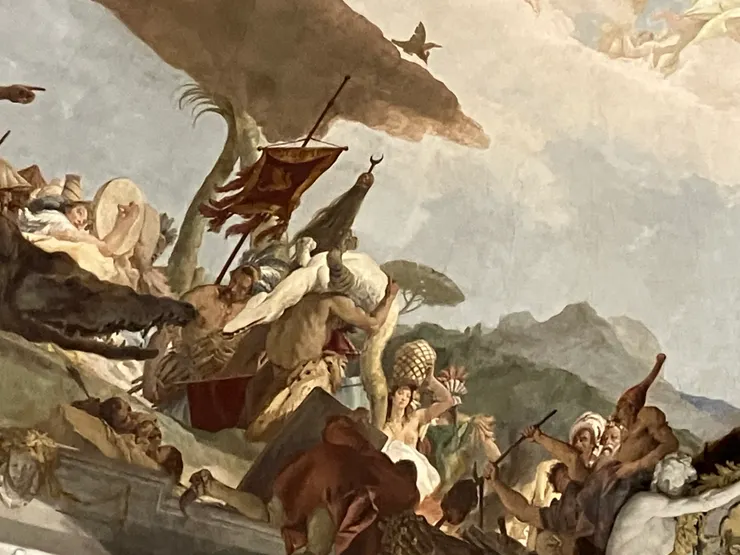 象徵非洲的濕壁畫