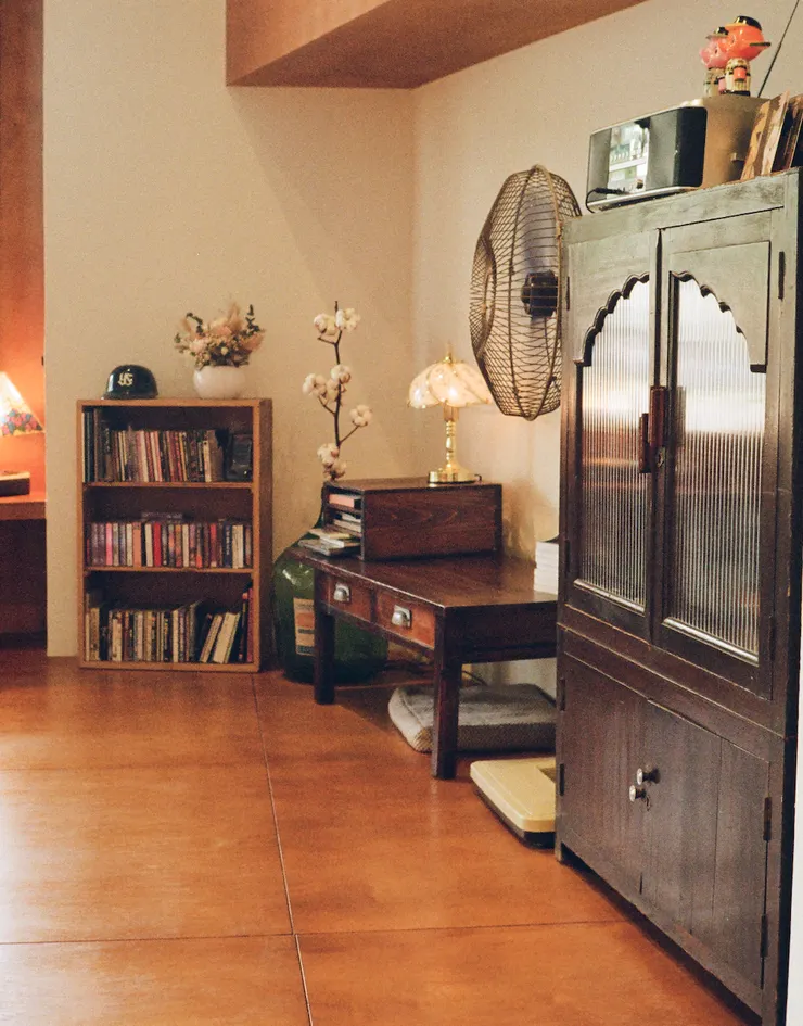 薈福村茶是席地而坐的，這是個舒適的小角落