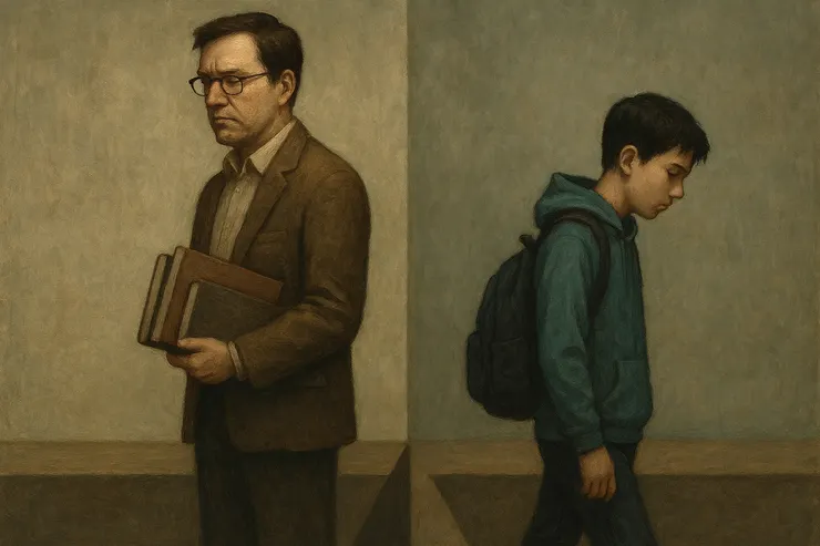 其實有時親子、夫妻、兄弟姐妹等,也可能不是同路人,這真的很正常。(小昕咒語Copilot繪圖)