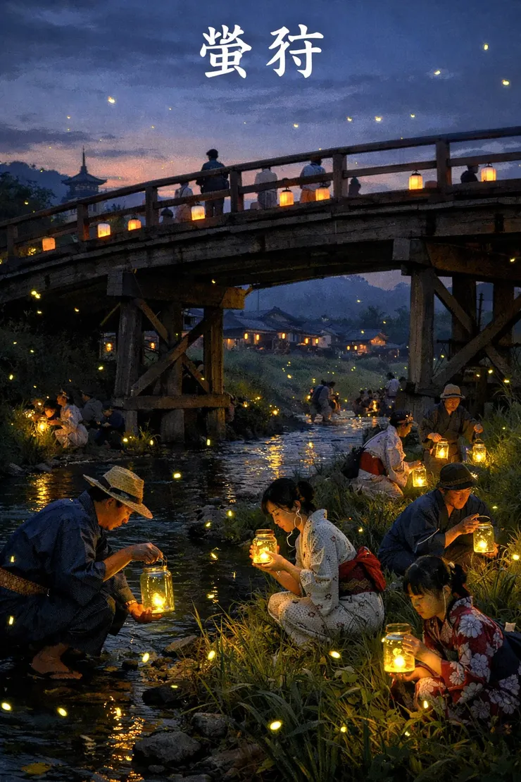 螢狩示意圖(AI生成)