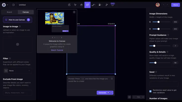 這是 Canvas，我們要到另一個創作區