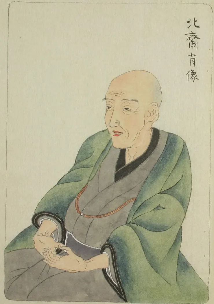 日本江戶時代末期藝術家葛氏北齋。來源：維基百科