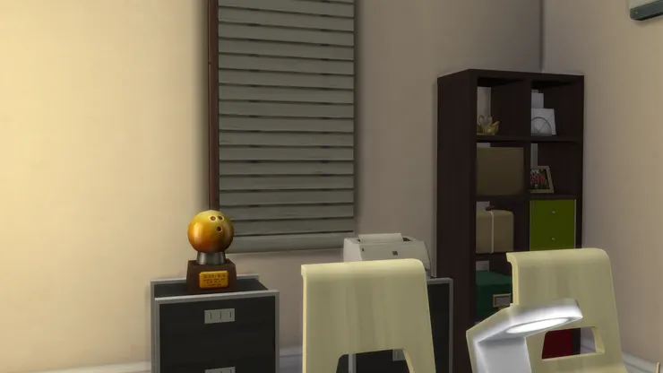 辦公室我喜歡安裝百葉簾，覺得比較斯文正經。