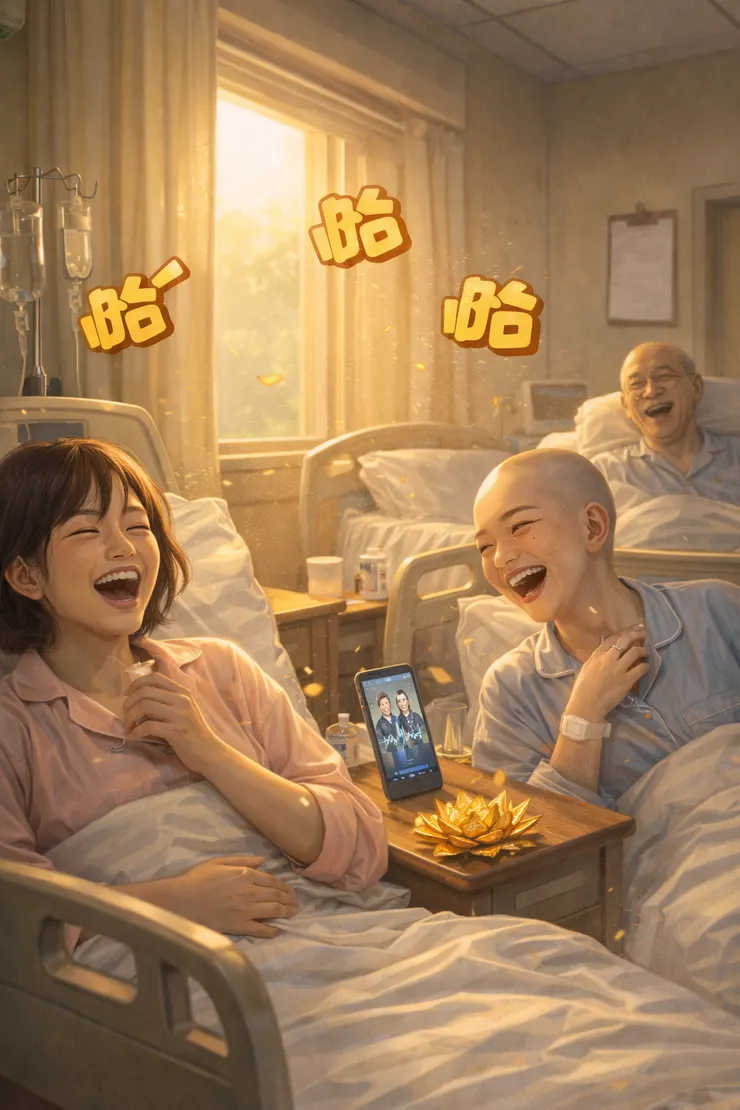 病房太安靜，只好自己開演唱會