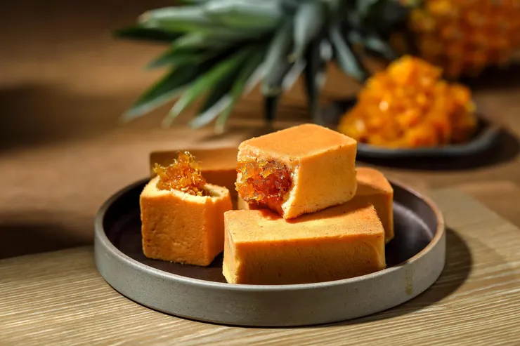 圖說:旺萊山最經典的烘焙商品鳳梨酥,內餡選用嘉義在地鳳梨新鮮果肉、調配絕佳酸甜比例,外層再用乳香酥鬆的餅皮包覆,成為獲獎無數的國家級伴手禮。(資料來源:旺萊山)