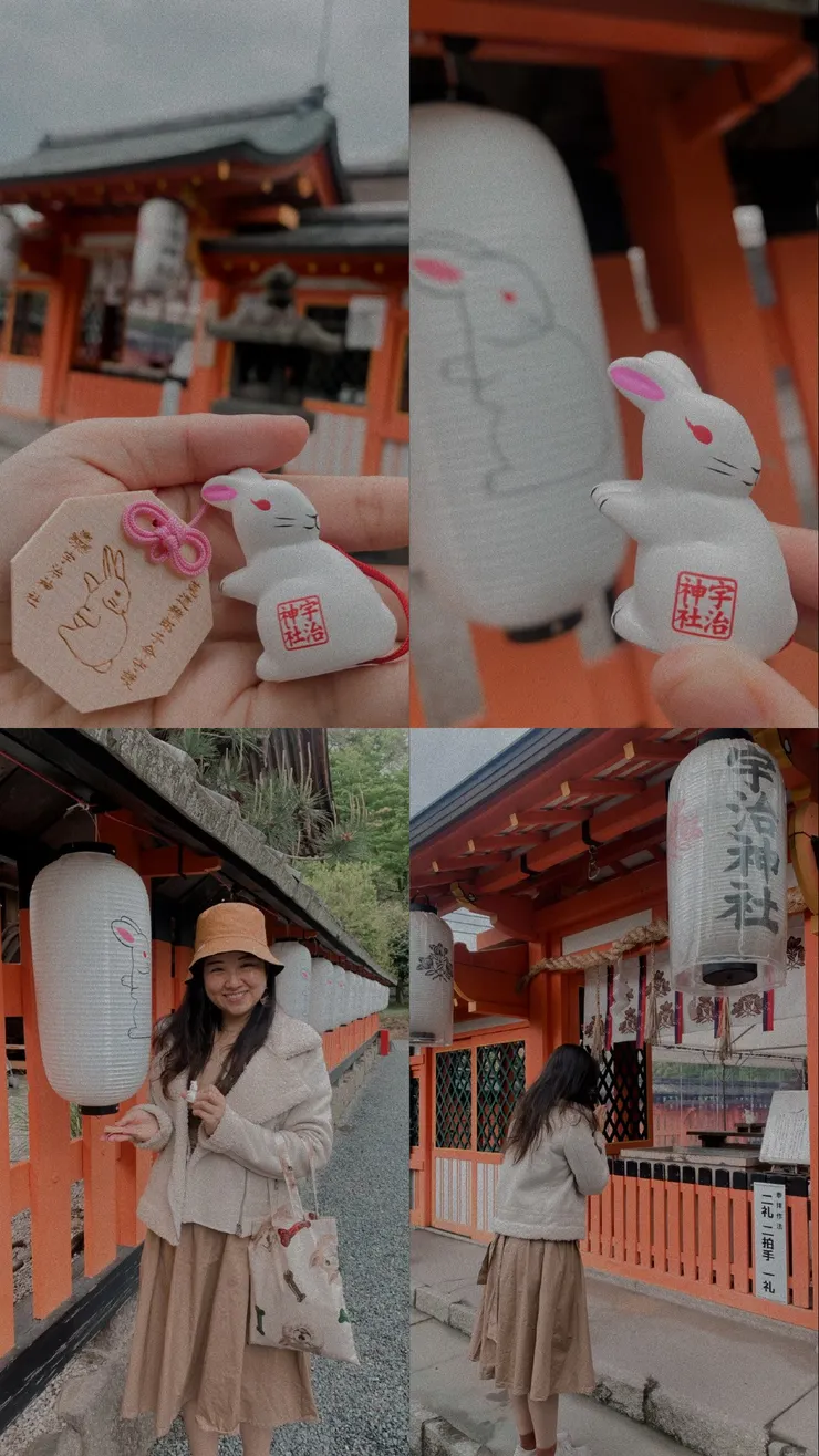 充滿兔子元素的宇治神社