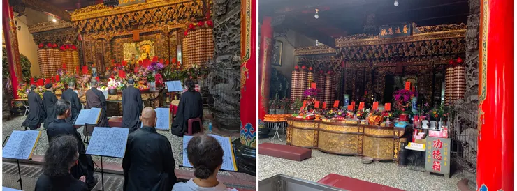 停電前後寺內對比