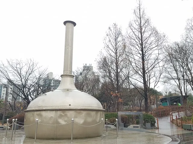 OB啤酒工廠舊址的純銅糖化釜