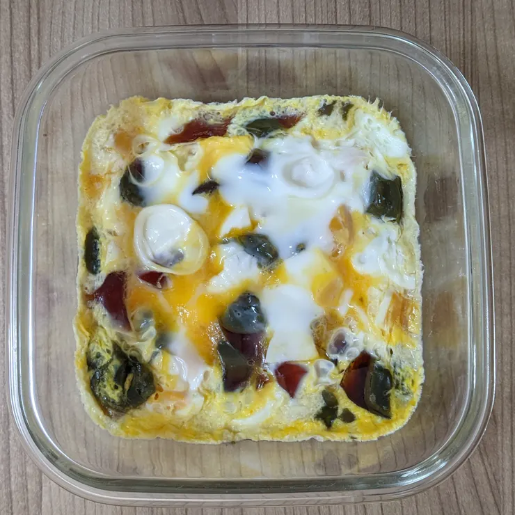 如果表面還沒凝固再加個30秒微波喔！