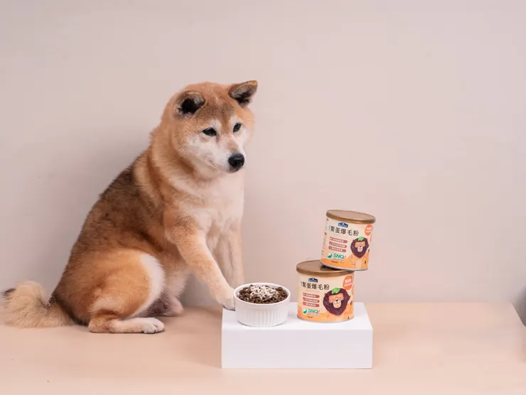 圖說：倍力「鱉蛋爆毛粉」除了獲得SNQ認證，更通過多項SGS檢驗，確保產品安全無虞。（資料來源；倍力寵物健康食品）