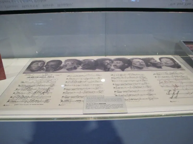 《We are the world》的樂譜。