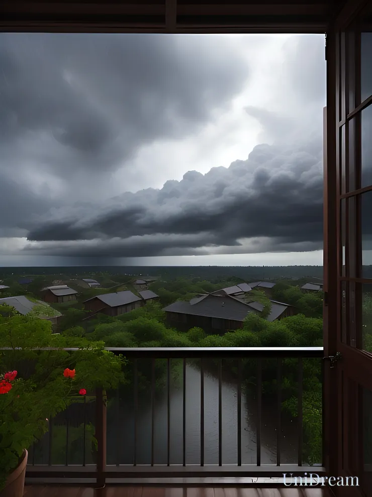 可怕的黑色天空