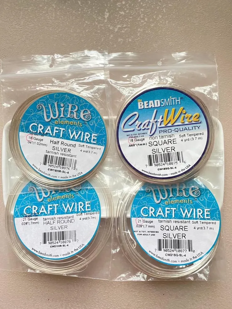Beadsmith美國進口保色銅線（方線/半圓線）