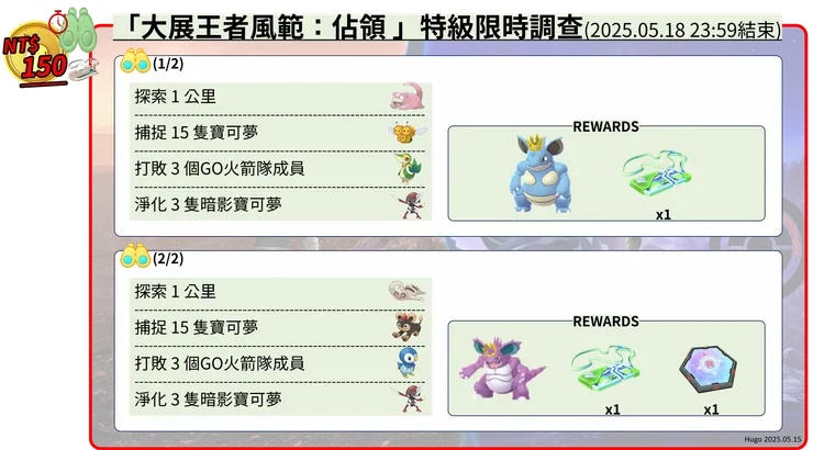 大展王者風範：佔領 特極限時調查