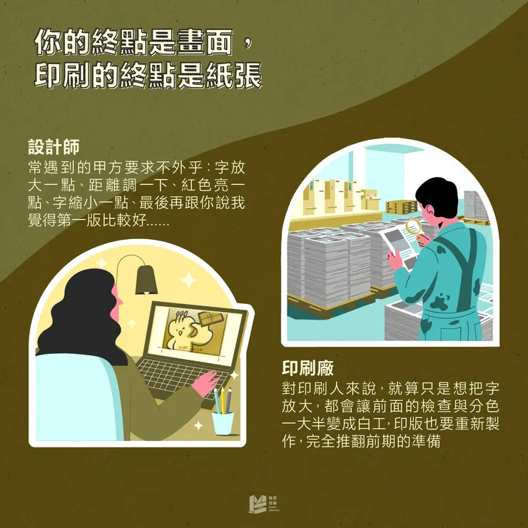 你的終點是畫面，印刷的終點是紙張