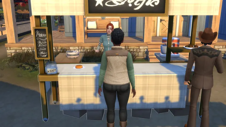 其實依照規則黑寡婦是不需要有工作的，但當時協槓主廚剛上市很想玩，就讓莉奧拉開個興趣