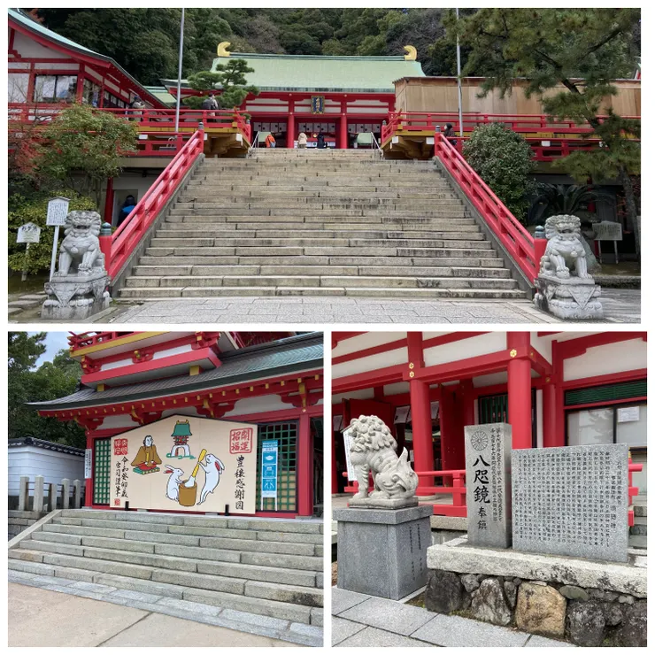 赤間神宮，紀念壇之浦合戰時投海身亡的安德天皇

