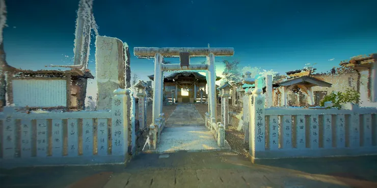 過去信眾眾多的相馬妙見宮初發神社，在居民撤離期間空無一人。（圖片來源：https://www.kff.tw/film/content/4568）