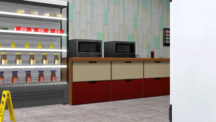 這些微波爐只供本店客人使用，也只可以加熱店內的食品。真的有人會把自己家裏和外頭買的食物拿來加熱，非常不好。