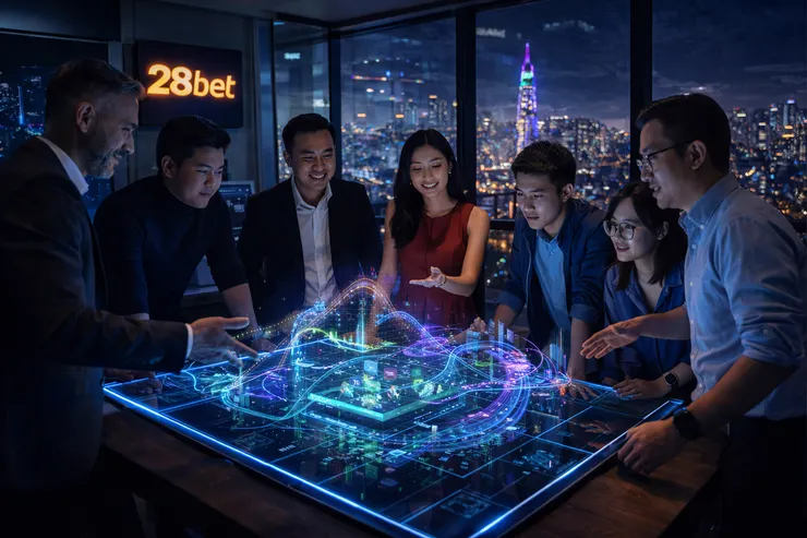 Doi ngu chuyen gia 28bet kien tao he sinh thai giai tri so xanh chin va hien dai nam 2026.