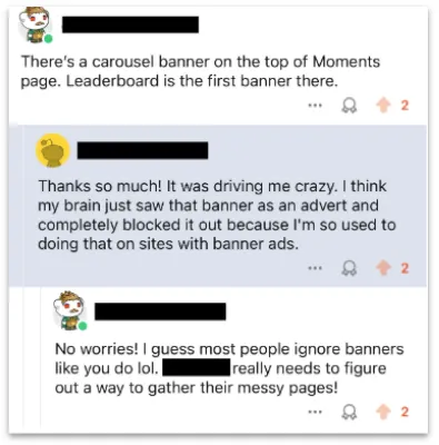 在Reddit上跟使用者交流,順便偷貶了一下自家產品。