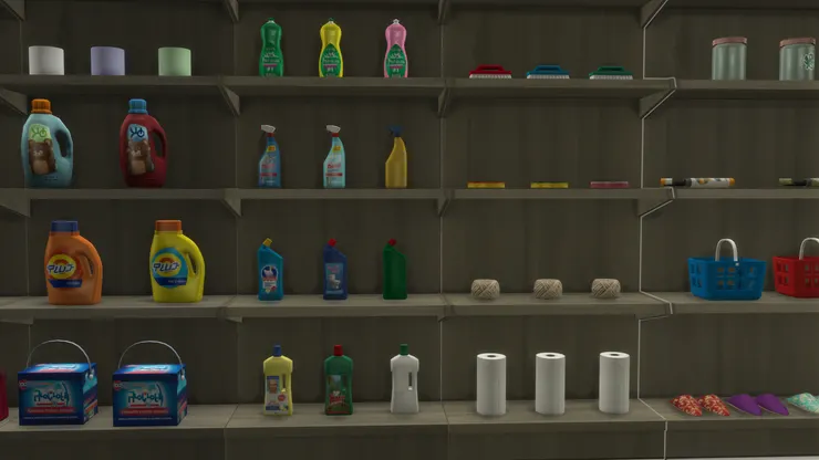 沒洗潔精、各類清潔液出售,怎麼可以叫做超市?
