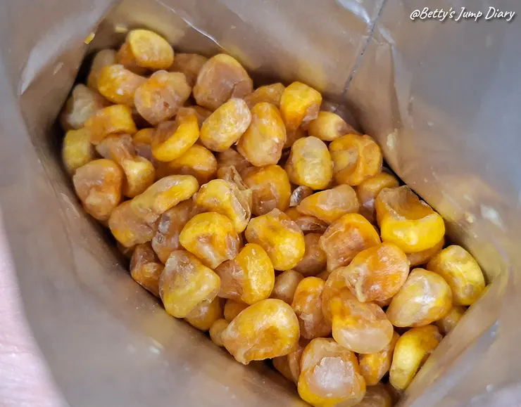 ▲【經脆脆】玉米粒X茉莉花口味 /圖片來源：Betty's Jump Diary
