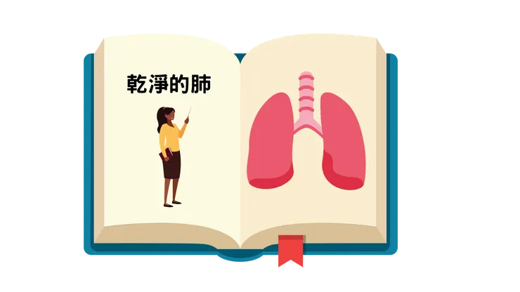 課本上的肺部圖像