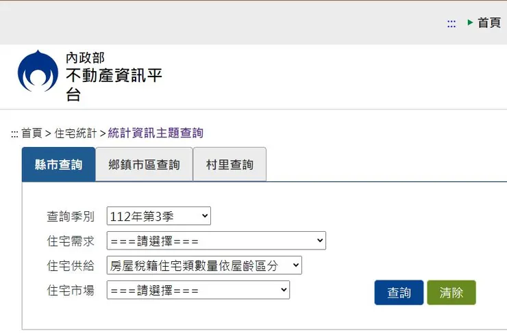 內政部 不動產資訊平台