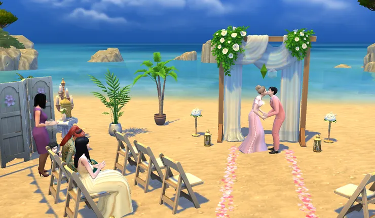 交換誓言完親吻~~