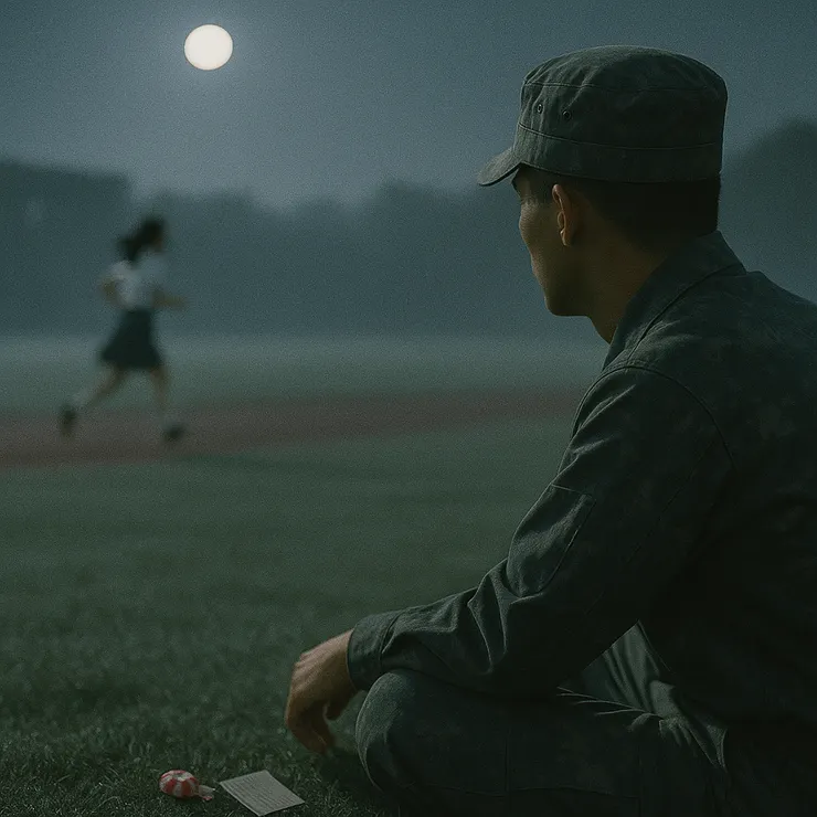 口令可以停，月光會記得你的節奏；碎糖還在泥土裡，甜味只是換了形狀。