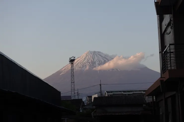 這是我從換宿地點每天看富士山的角度(如果富士山有出來的話)