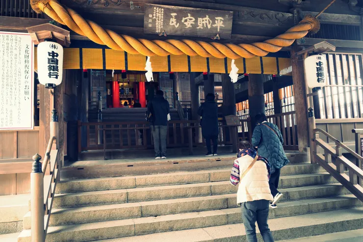 吉備津神社的正殿