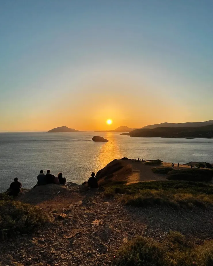 希臘本島南端波賽頓海神廟夕陽美景