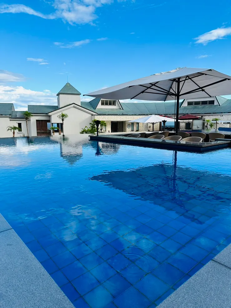 室外的足湯區!!