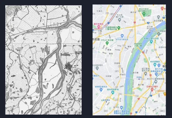 板橋的湳仔溝曾經是大漢溪的主河道