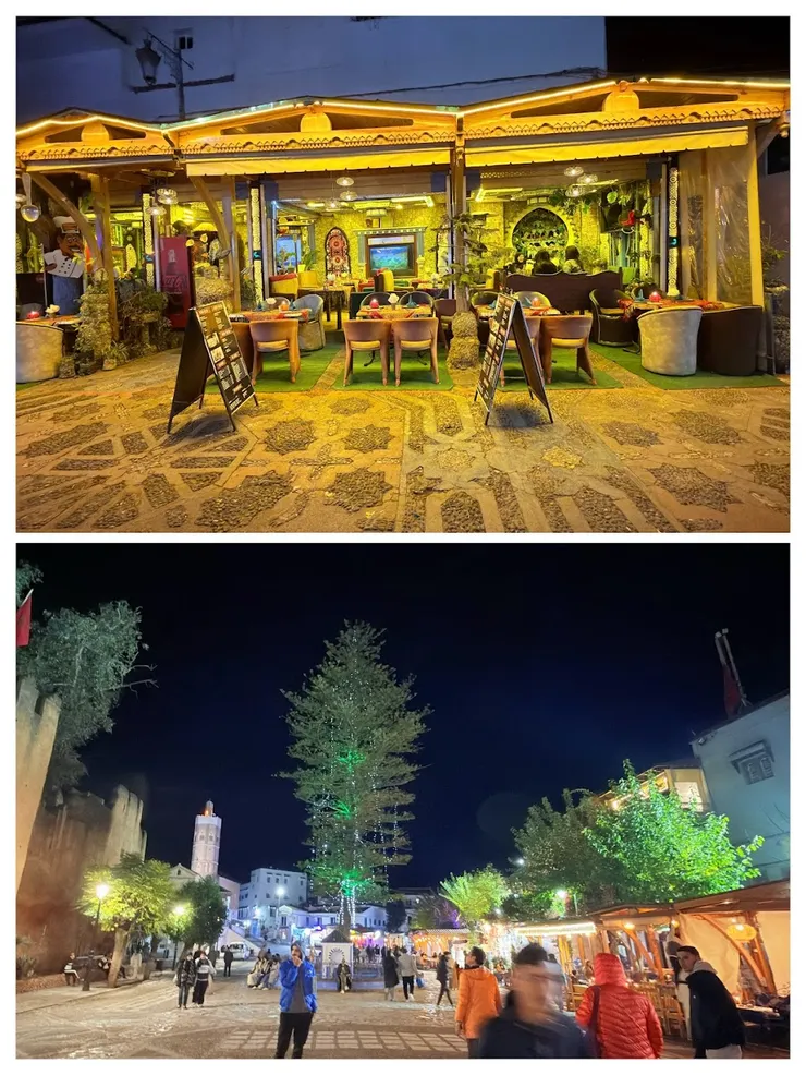 夜晚的清真寺廣場