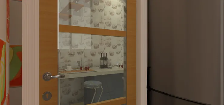 外面的自然光也可以透進來。